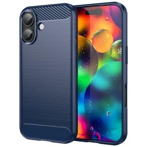 Husa pentru iPhone 17 - Techsuit Carbon Silicone - Blue