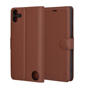 Husa pentru Nothing CMF Phone 1 - Techsuit Leather Folio - Brown - Img 1