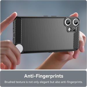 Husa pentru Nothing CMF Phone 2 Pro - Techsuit Carbon Silicone - Black - Img 3