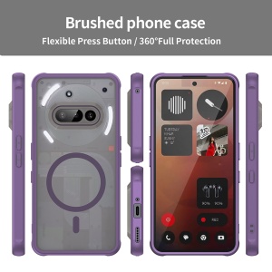 Husa pentru Nothing Phone (3a) - Techsuit HaloFrost II MagSafe - Purple - Img 3