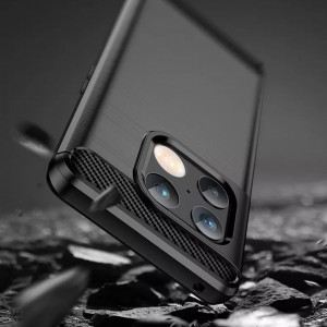 Husa pentru OnePlus 10 Pro - Techsuit Carbon Silicone - Black - Img 6