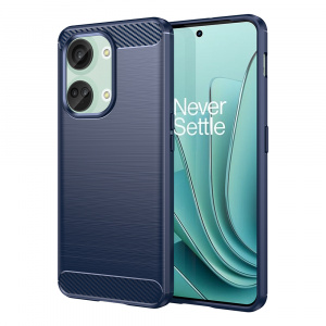 Husa pentru OnePlus NordÂ 3 - Techsuit Carbon Silicone - Blue - Img 1