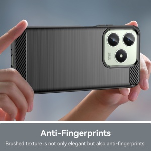 Husa pentru Realme C63 / C61 - Techsuit Carbon Silicone - Black - Img 4