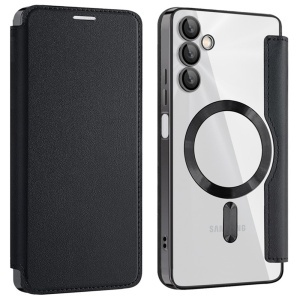Husa pentru Samsung Galaxy A05s - Techsuit SmartMag Book Case - Black - Img 2