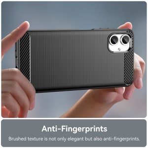 Husa pentru Samsung Galaxy A06 - Techsuit Carbon Silicone - Black - Img 4