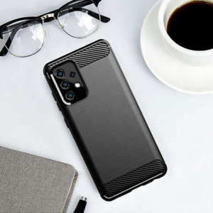 Husa pentru Samsung Galaxy A32 5G - Techsuit Carbon Silicone - Black - Img 3