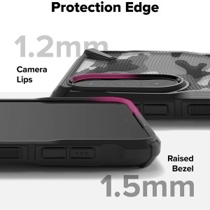 Husa pentru Samsung Galaxy A36 5G / A56 5G - Ringke Fusion X Design - Camo Black - Img 6