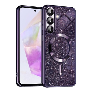 Husa pentru Samsung Galaxy A36 5G - Techsuit Luxury Glitter MagSafe - Deep Purple
