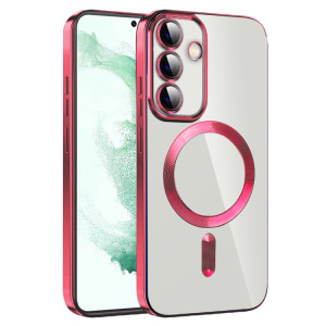 Husa pentru Samsung Galaxy S23 FE - Techsuit Luxury Crystal MagSafe - Red - Img 2