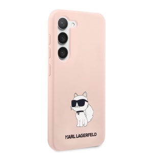 Husa pentru Samsung Galaxy S23 Plus - Karl Lagerfeld Silicone (KLHCS23MSNCHBCP) - Pink Choupette - Img 4