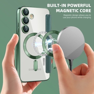 Husa pentru Samsung Galaxy S23 Plus - Techsuit SmartMag Book Case - Green - Img 6