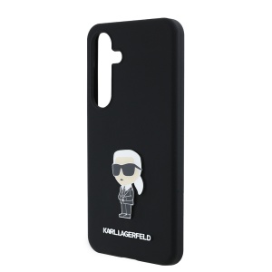 Husa pentru Samsung Galaxy S24 - Karl Lagerfeld Silicone (KLHCS24SSMHKNPK) - Ikonik Metal Pin - Img 5