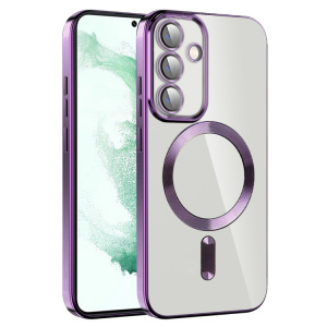 Husa pentru Samsung Galaxy S24 Plus - Techsuit Luxury Crystal MagSafe - Light Purple - Img 2