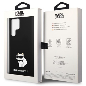 Husa pentru Samsung Galaxy S24 Ultra - Karl Lagerfeld Silicone (KLHCS24LSNCHBCK) - Choupette - Img 8