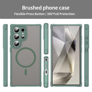 Husa pentru Samsung Galaxy S24 Ultra - Techsuit HaloFrost II MagSafe - Green - Img 3