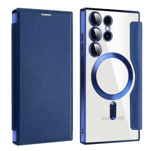 Husa pentru Samsung Galaxy S24 Ultra - Techsuit SmartMag Book Case - Blue - Img 2