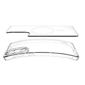 Husa pentru Samsung Galaxy S25 Edge - Spigen Ultra Hybrid MagSafe - Clear / White - Img 7