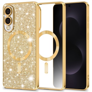Husa pentru Samsung Galaxy S25 Edge - Techsuit Luxury Glitter MagSafe - Gold