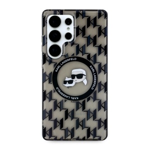 Husa pentru Samsung Galaxy S25 Ultra - Karl Lagerfeld IML Monogram MagSafe (KLHMS25LHMCKMHK) - Karl&Choupette Head - Img 2