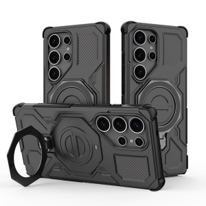 Husa pentru Samsung Galaxy S25 Ultra - Techsuit Carbon Shield PRO - Black