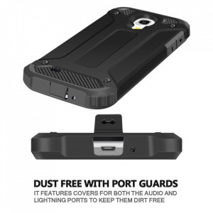 Husa pentru Samsung Galaxy S4 i9500 - Techsuit Hybrid Armor - Black - Img 5