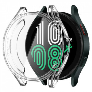 Husa pentru Samsung Galaxy Watch 4 / 5 (44mm) - Spigen Ultra Hybrid - Crystal Clear - Img 4
