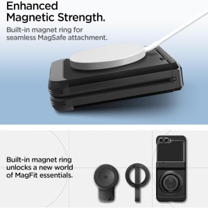 Husa pentru Samsung Galaxy Z Flip6 / Flip7 FE - Spigen Tough Armor Pro MagSafe - Black - Img 7
