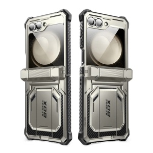 Husa pentru Samsung Galaxy Z Flip6 + Folie - I-Blason Armorbox - Titan Gray - Img 4