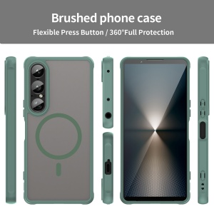 Husa pentru Sony Xperia 1 VII - Techsuit HaloFrost II MagSafe - Green - Img 3