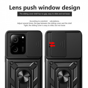 Husa pentru Xiaomi 13T / 13T Pro - Techsuit CamShield Series - Black - Img 3