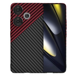 Husa pentru Xiaomi Poco F6 - Techsuit Carbonite FiberShell - Red Vortex