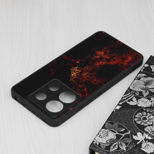 Husa pentru Xiaomi Redmi Note 13 Pro 5G / Poco X6 - Techsuit Glaze Series - Red Nebula - Img 4