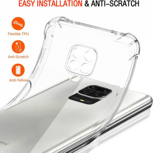 Husa pentru Xiaomi Redmi Note 9S / Note 9 Pro / Note 9 Pro Max - Techsuit Shockproof Clear Silicone - Clear - Img 5