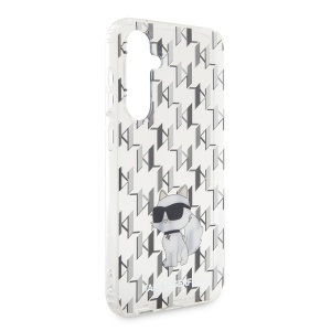 Husa Samsung Galaxy S23 FE - Karl Lagerfeld Hardcase Monogram (KLHCS23FEHNCMKLT) - Transparent Choupette - Img 6