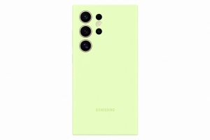 Husa Silicone Cover pentru Galaxy S24 Ultra, EF-PS928TGEGWW, Light Green