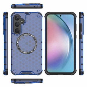 Husa transparenta pentru Samsung Galaxy A36 5G - Techsuit HoneyComb Shield MagSafe - Blue - Img 4