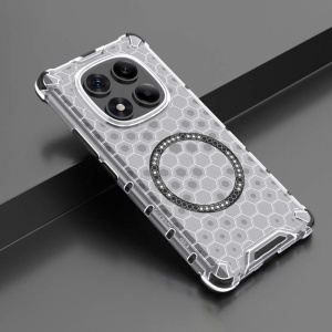 Husa transparenta pentru Xiaomi Redmi Note 14 Pro 4G - Techsuit HoneyComb Shield MagSafe - White - Img 5