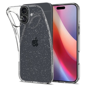 Huse pentru iPhone 16 Plus - Spigen Liquid Crystal Glitter - Crystal Quartz - Img 1