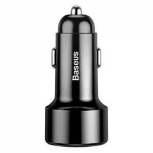 Incarcator auto Baseus Magic PPS Digital Display USB-C PD+QC Inteligent Dual 45W Negru - Img 2
