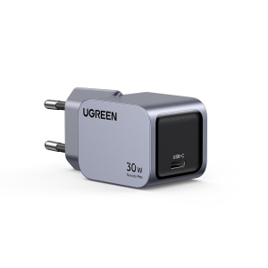 Incarcator pentru Priza Type-C, GaN, Fast Charging, 30W, 3A, PD3.0, QC4.0+ - Ugreen Nexode S X503 (35041) - Grey