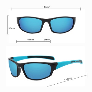 Ochelari pentru Ciclism - Techsuit (9937) - Black / Yellow - Img 5