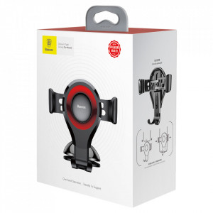 Suport auto Baseus Osculum Type Gravity Negru+rosu - Img 7