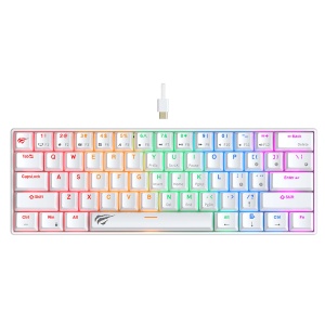 Tastatura cu Lumini RGB 1.8m, 200mA pentru Gaming - Havit (KB903L) - White - Img 1