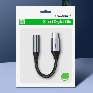 Adaptor Audio Type-C la Jack 10cm - Ugreen (30632) - Gray - Img 11