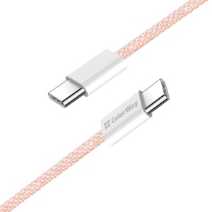 Cablu Type-C, 60W, 1m - ColorWay (CW-CBPDCC061-P) - Pink - Img 3