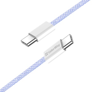 Cablu Type-C, 60W, 1m - ColorWay (CW-CBPDCC061-PU) - Purple - Img 4