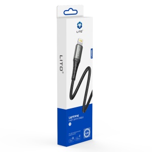 Cablu USB la Lightning, 2.4A, 2m - Lito (LD22L) - Black - Img 7