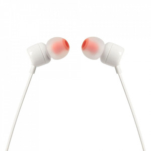 Casti cu Fir, Mufa Jack - JBL T110 (JBLT110WHT) - White - Img 4