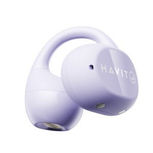 Casti fara Fir cu Microfon, Bluetooth 5.4, Type-C, ENC, IPX5, 400mAh - Havit (OWS916 LITE) - Purple - Img 6