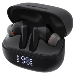 Casti Wireless, Type-C, Bluetooth 5.4, IPX4, Call Noice Reduction - Acefast (W1) - Black - Img 2